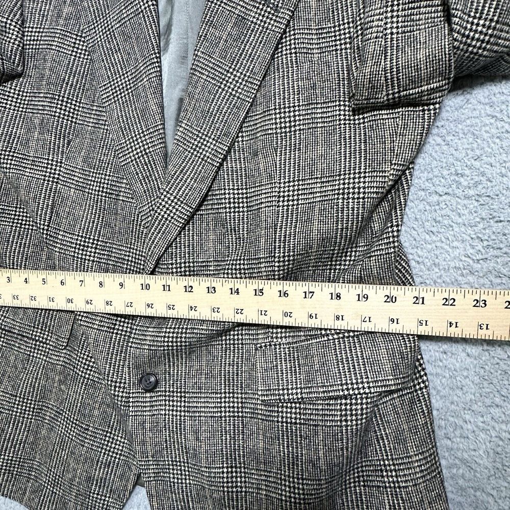 Majer Vintage‎ Tweed 100% Camel Hair Blazer Preppy Workwear 44r Made In USA - Picture 5 of 12